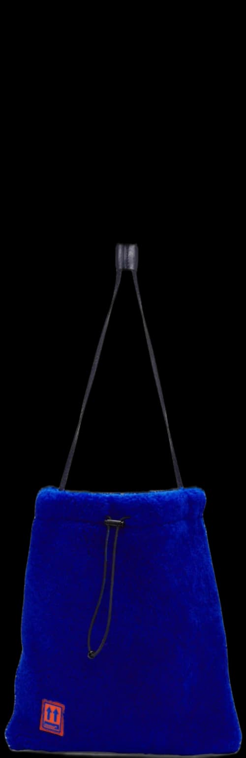 OFF-WHITE Shoelace Pouch Furry Blue
