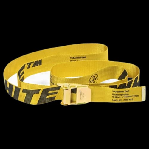 OFF-WHITE Short 2.0 Industrial Belt Yellow/Black/Gold