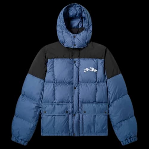 OFF-WHITE Ski Down Puffer Jacket Blue/Black