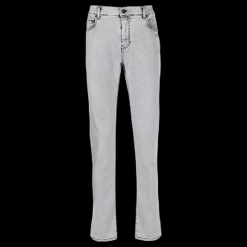 OFF-WHITE Skinny Denim Jeans Light Grey/Black