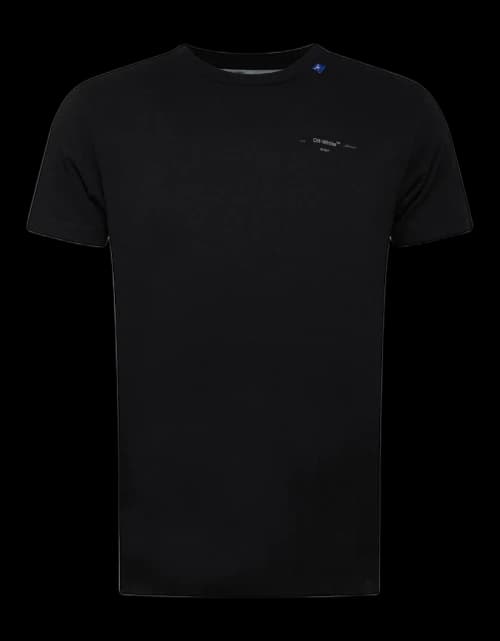 OFF-WHITE Slim Fit Backbone T-Shirt Black/Silver