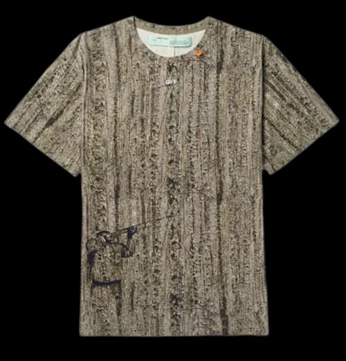 OFF-WHITE Slim Fit Camoflauge Print T-Shirt Camo