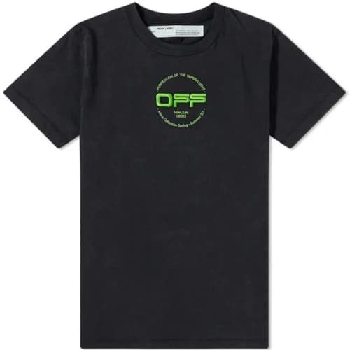 OFF-WHITE Slim Fit Hand T-shirt Black/Multicolor