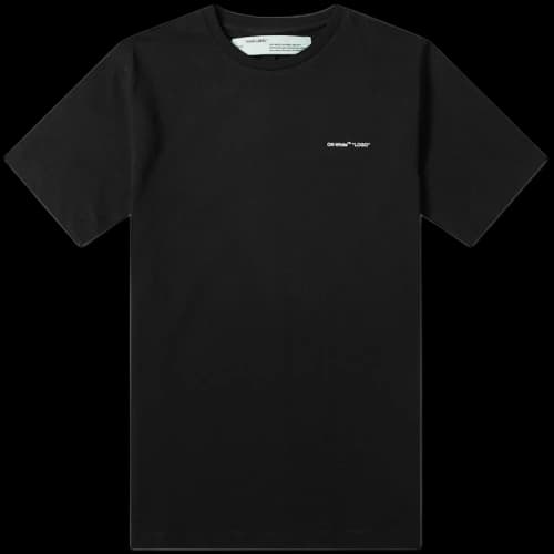 OFF-WHITE Slim Fit Logo T-Shirt Black/White
