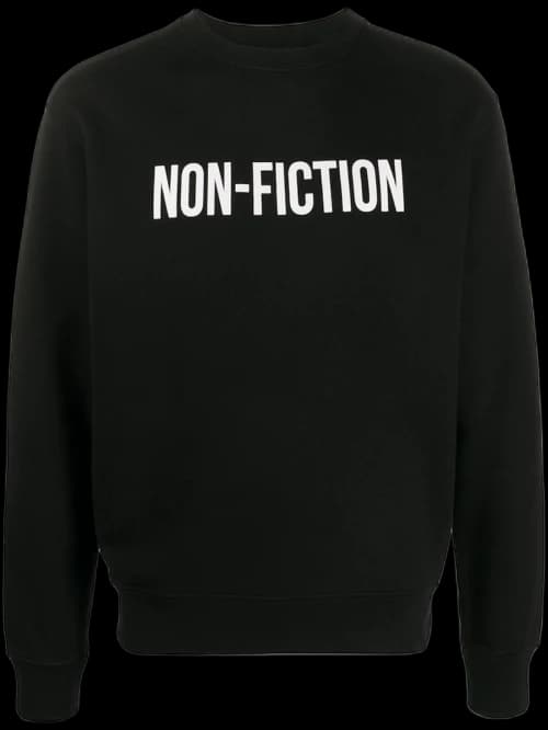 OFF-WHITE Slim Fit Non-Fiction Sweatshirt Black/White