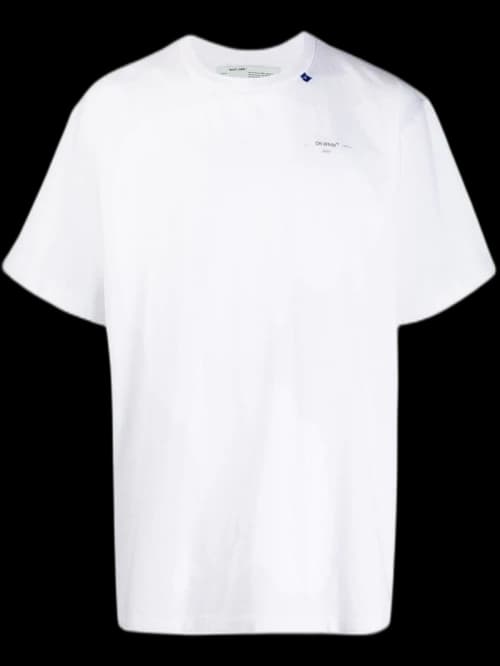 OFF-WHITE Slim Fit Unfinished T-Shirt White/Silver