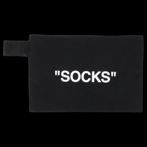 OFF-WHITE Socks Pouch Black/White