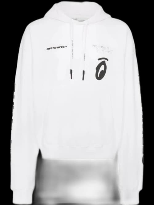 OFF-WHITE Splitted Arrows Hoodie White/Black