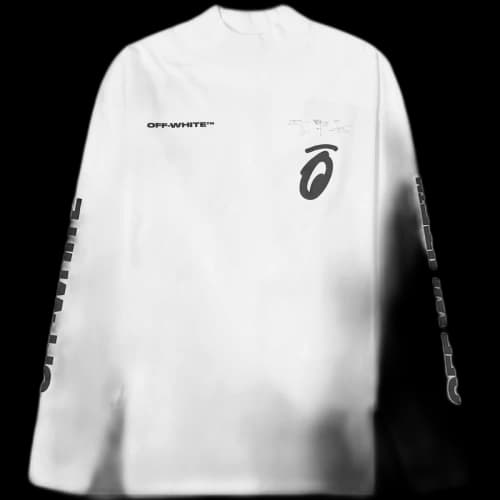OFF-WHITE Splitted Arrows Long Sleeve T-Shirt White/Black