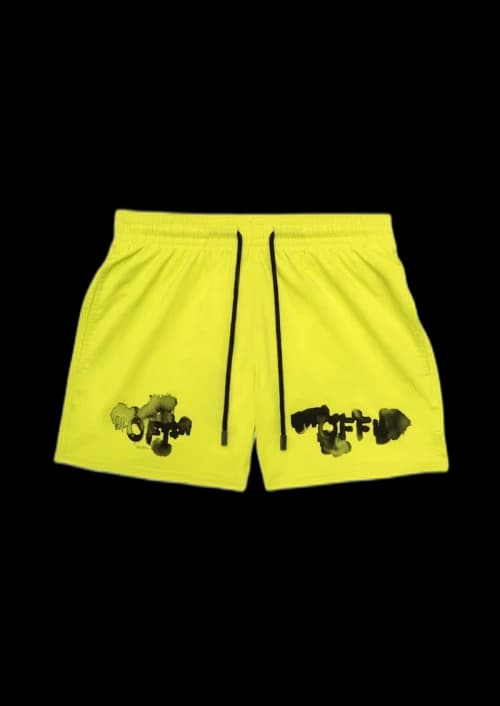 OFF-WHITE Swim Shorts Yellow/Black