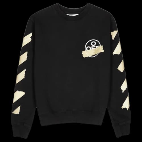 OFF-WHITE Tape Diag Arrows Sweatshirt Black/Beige