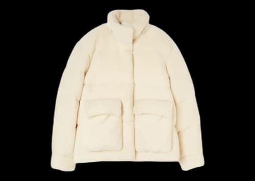 OFF-WHITE Teddy Arrow Over Puffer White
