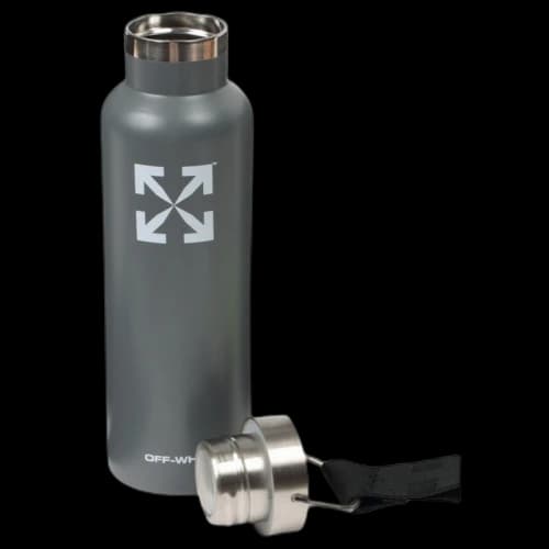 OFF-WHITE Thermos Water Bottle Silver