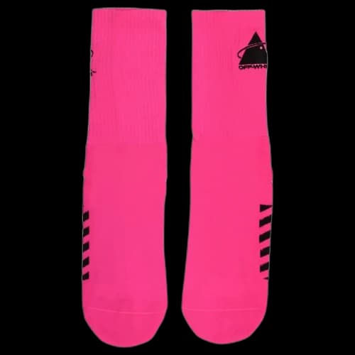 OFF-WHITE Triangle Planet Basic Socks Fuchsia/Black
