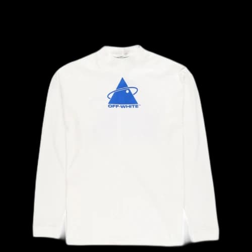 OFF-WHITE Triangle Planet Long Sleeve T-Shirt White/Blue