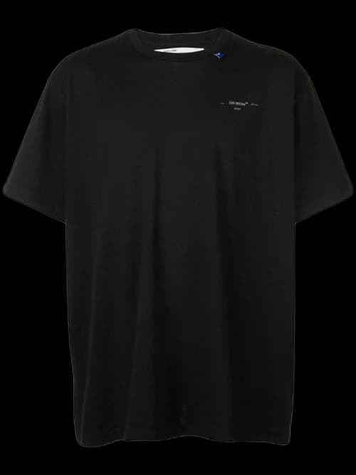 OFF-WHITE Unfinished T-Shirt Black/SIlver