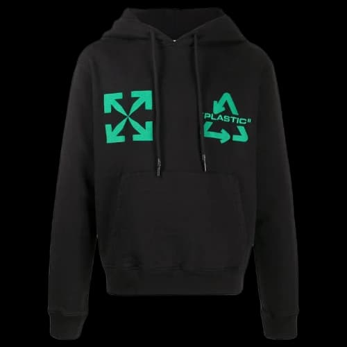 OFF-WHITE Universal Key Hoodie Black/Mint Green