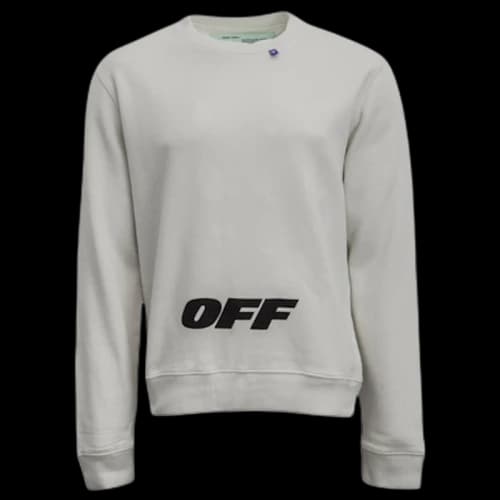 OFF-WHITE Wing Logo Crewneck Sweatshirt White