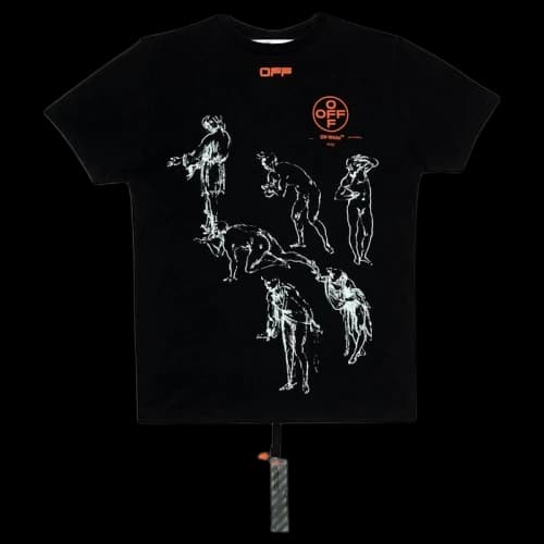 OFF-WHITE x Louvre Leonardo T-Shirt Black/White