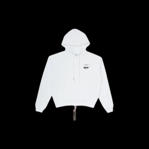 Off-White Off White x Louvre Virgin Hoodie White Black (2020)