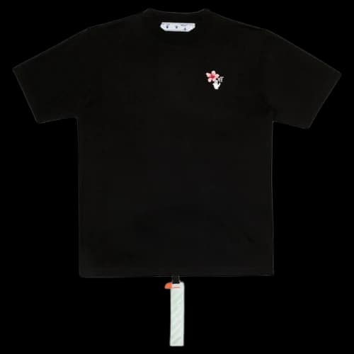 OFF-WHITE x Lunar New Year Peach Flowers T-Shirt Black/White