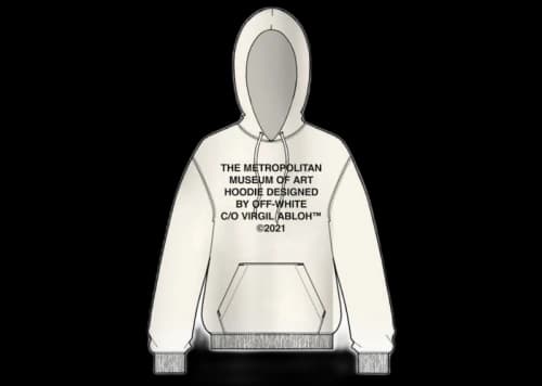 OFF-WHITE x The Met Hoodie Neutral