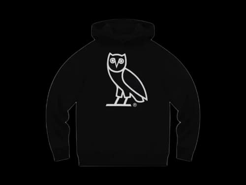 OVO After Dark Glow in the Dark OG Owl Hoodie Black