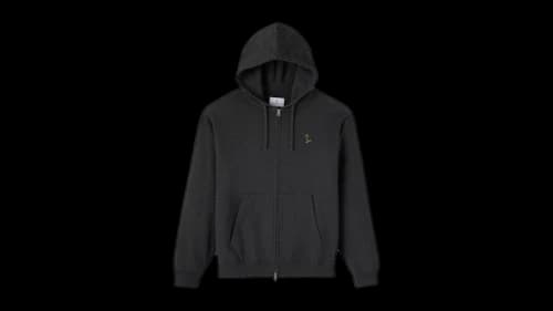 OVO Classic Full-Zip Hoodie Heather Charcoal