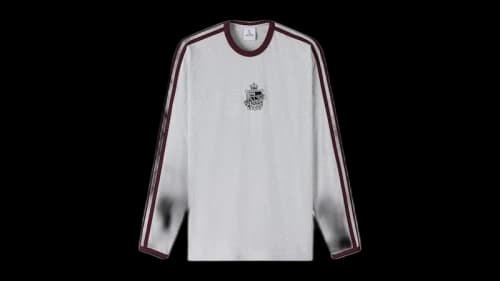 OVO Crest Long-Sleeve T-Shirt Ash Heather Grey