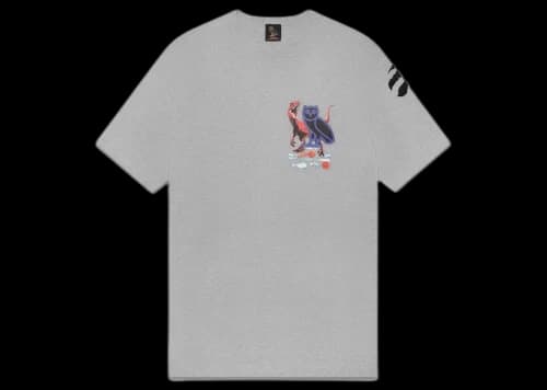 OVO Jurassic Park Shattered Backboard T-shirt Heather Grey