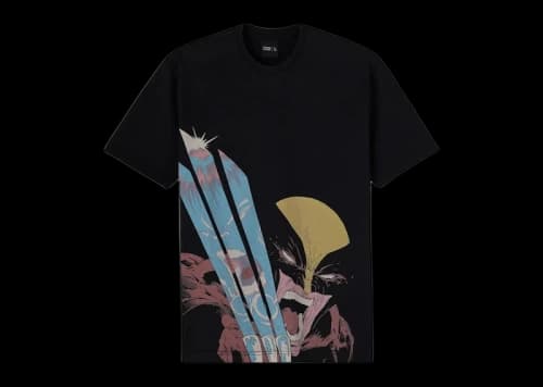 OVO Marvel Wolverine Masthead Tee Fade Out Black