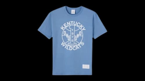 OVO NCAA Kentucky Wildcats 1978 National Champions T-shirt Light Blue