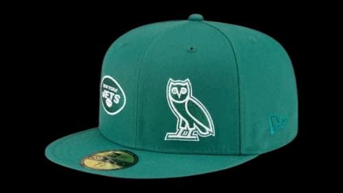 OVO NFL New York Jets New Era 59Fifty Fitted Hat Green