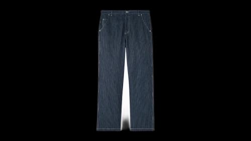 OVO Pinstripe Denim Painters Pant Washed Indigo