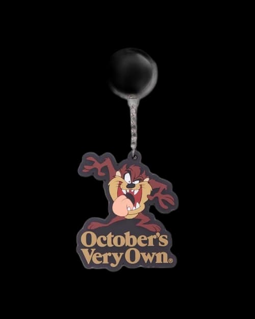 OVO x Looney Tunes Tasmanian Devil Keychain Black