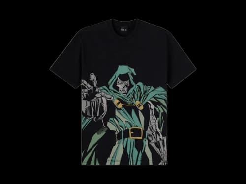 OVO x Marvel Dr Doom Masthead Tee Fade Out Black