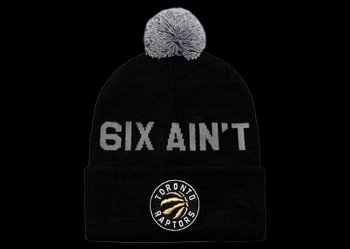 OVO x Mitchell & Ness Raptors 6ix Aint Friendly Beanie Black