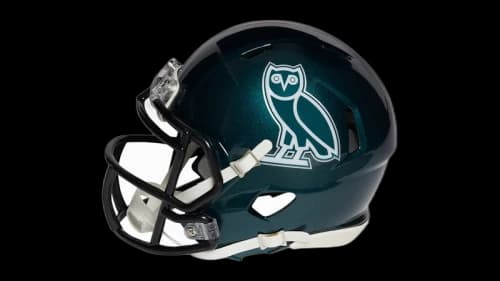 OVO x NFL Philadelphia Eagles Riddell Mini Helmet Green