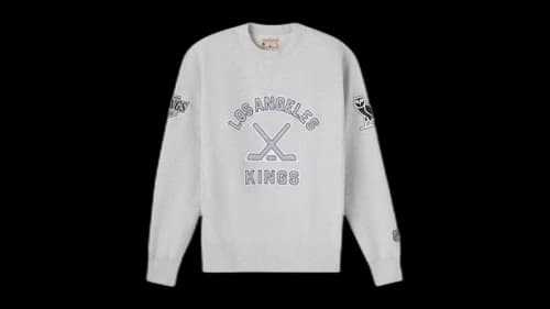 OVO x Nhl Los Angeles Kings Crewneck Sweatshirt Gray