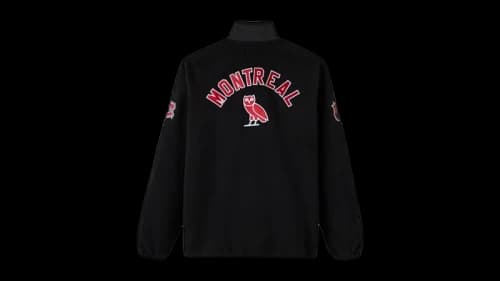 OVO x NHL Montreal Canadiens Microfleece Coach's Full-Zip Jacket Black