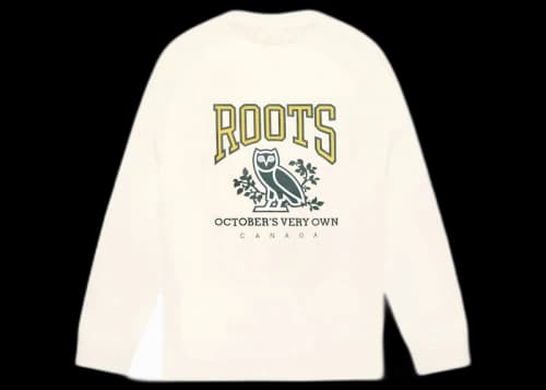 OVO x Roots Crewneck Cream