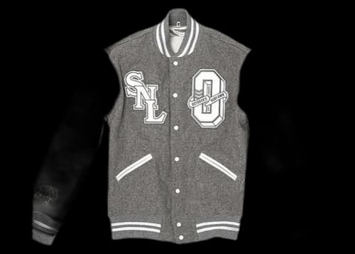 OVO x Roots Saturday Night Live Views Varsity Jacket Grey