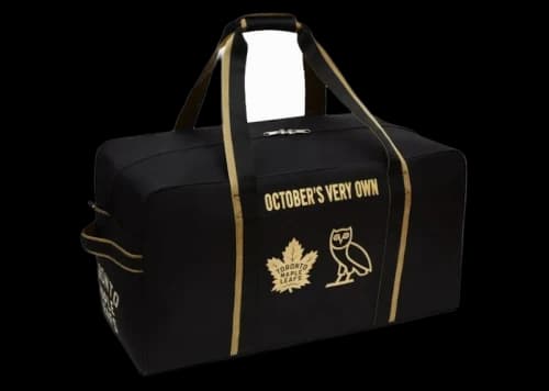 OVO x Sherwood Hockey Equipment Toronto Maple Leafs Duffel Bag Black