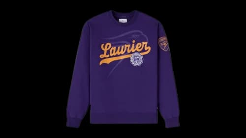 OVO x Wilfrid Laurier University Golden Hawks Crewneck Purple