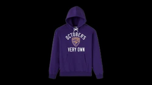 OVO x Wilfrid Laurier University Golden Hawks Hoodie Purple