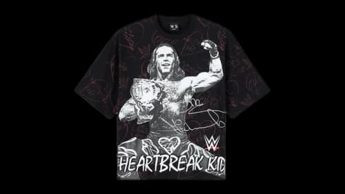 OVO x WWE Shawn Michaels All Over Print T-Shirt Black