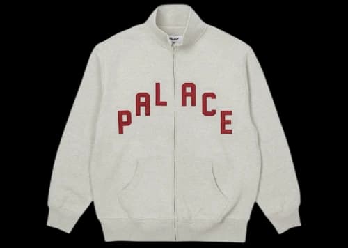 Palace Alas Zip Funnel Grey Marl