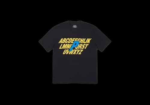 Palace Alpha T-Shirt Black/Yellow/Blue