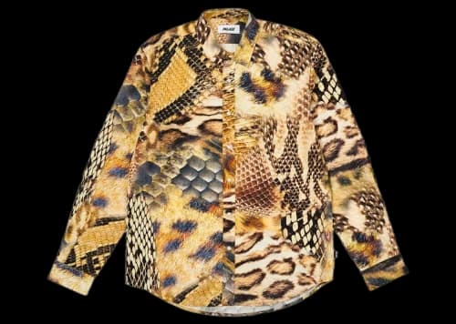 Palace Animal Print Shirt Yellow