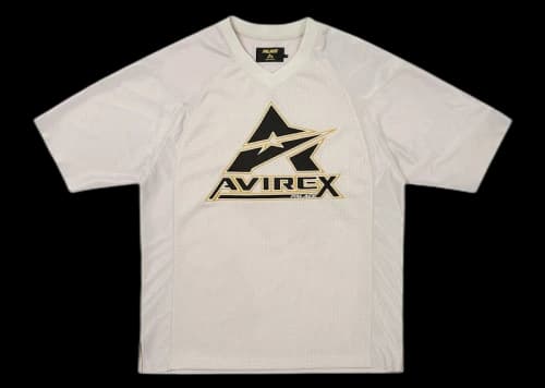 Palace Avirex Mesh Jersey Silver